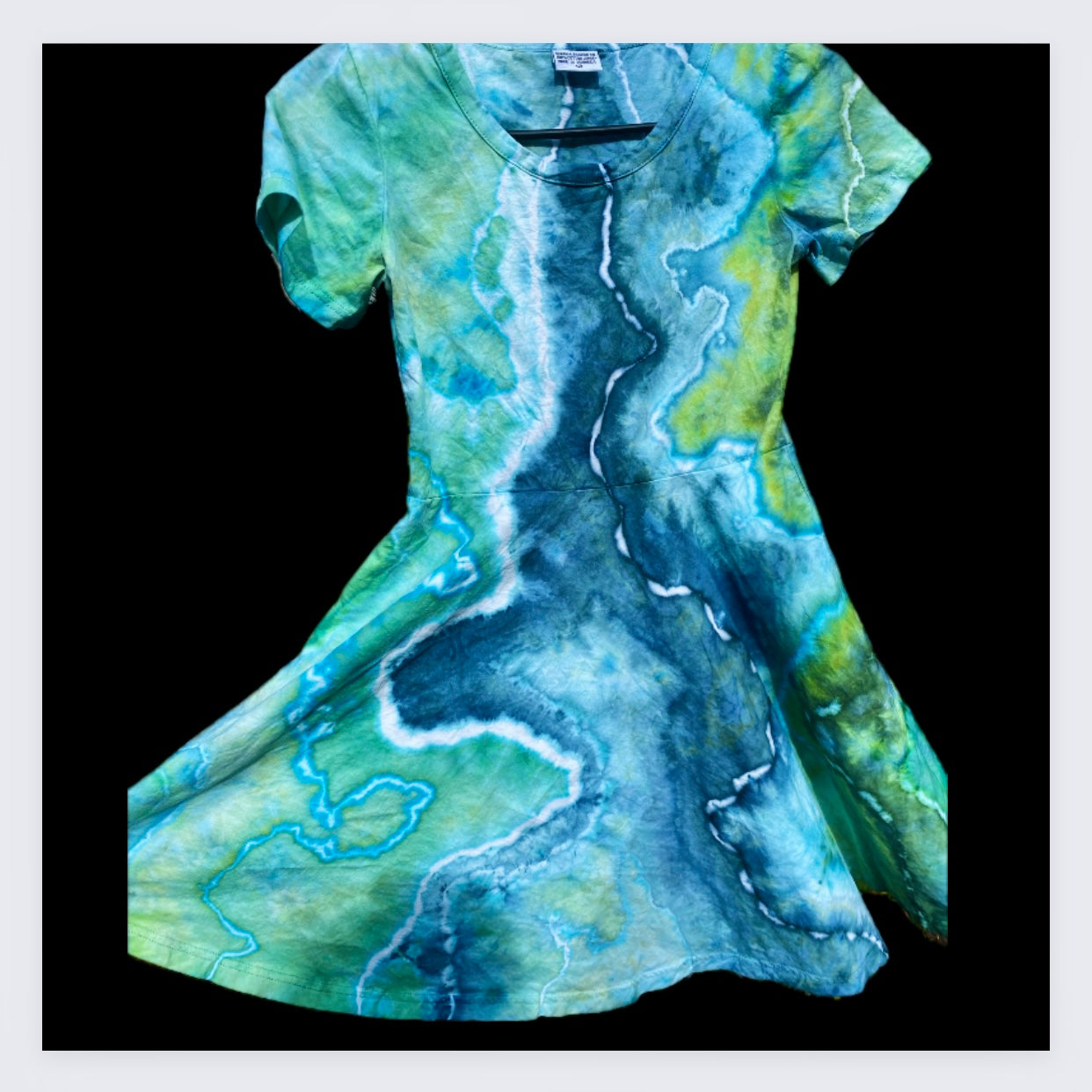 Asymmetrical knee length dress